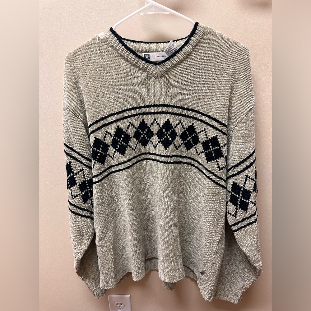 Vintage knit sweater, sz large